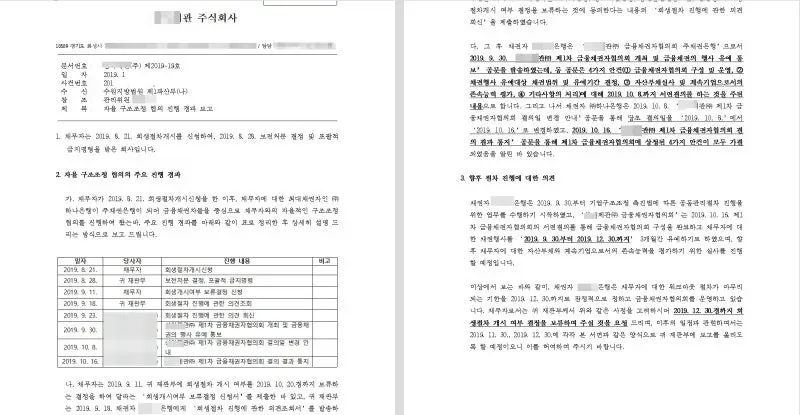 1 자율협약 – 채권단이 주도하는 협의 방식