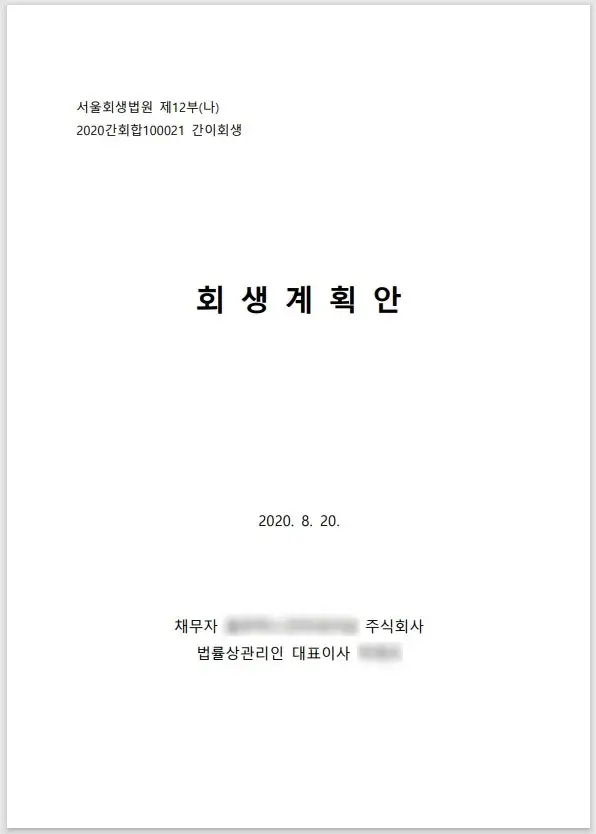 일본 제품 중개무역 기업 A사의 간이회생 성공 사례