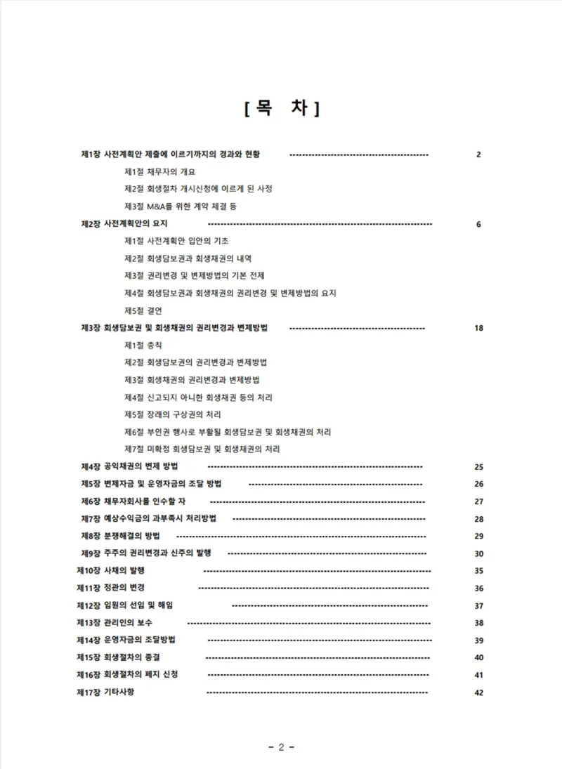 사전회생계획안의 신청 자격과 구비서류, 제출 절차